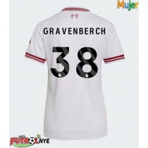Camiseta Liverpool Ryan Gravenberch #38 Visitante Equipación para mujer 2026-27 manga corta